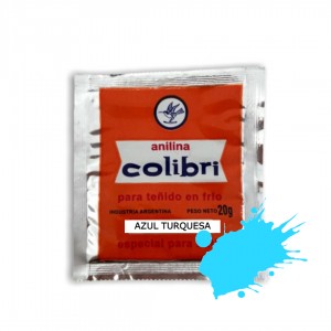 COLIBRI ANILINA AZUL TURQUESA x 20gr